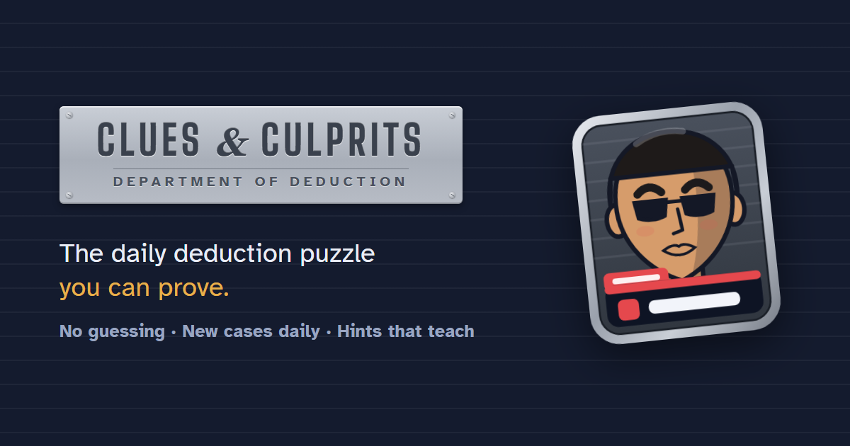 Clues & Culprits preview artwork