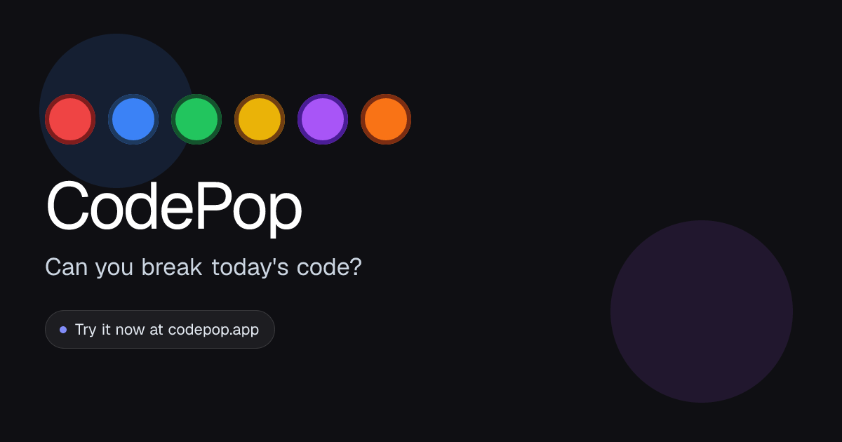 CodePop preview artwork