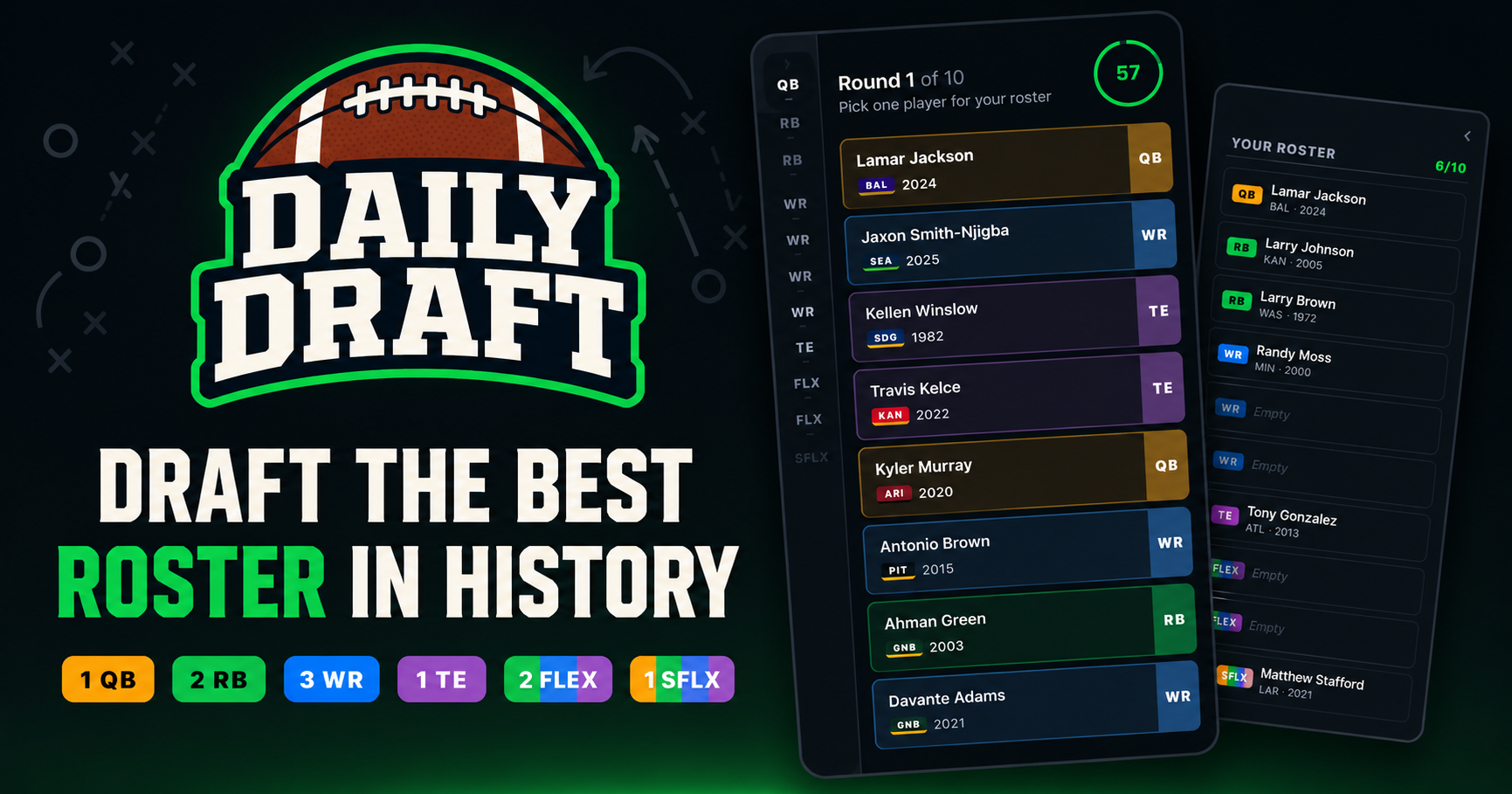 Daily Draft - Fantasy football daily draft game preview artwork