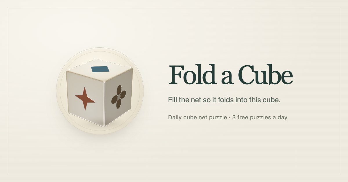 Fold a Cube preview artwork
