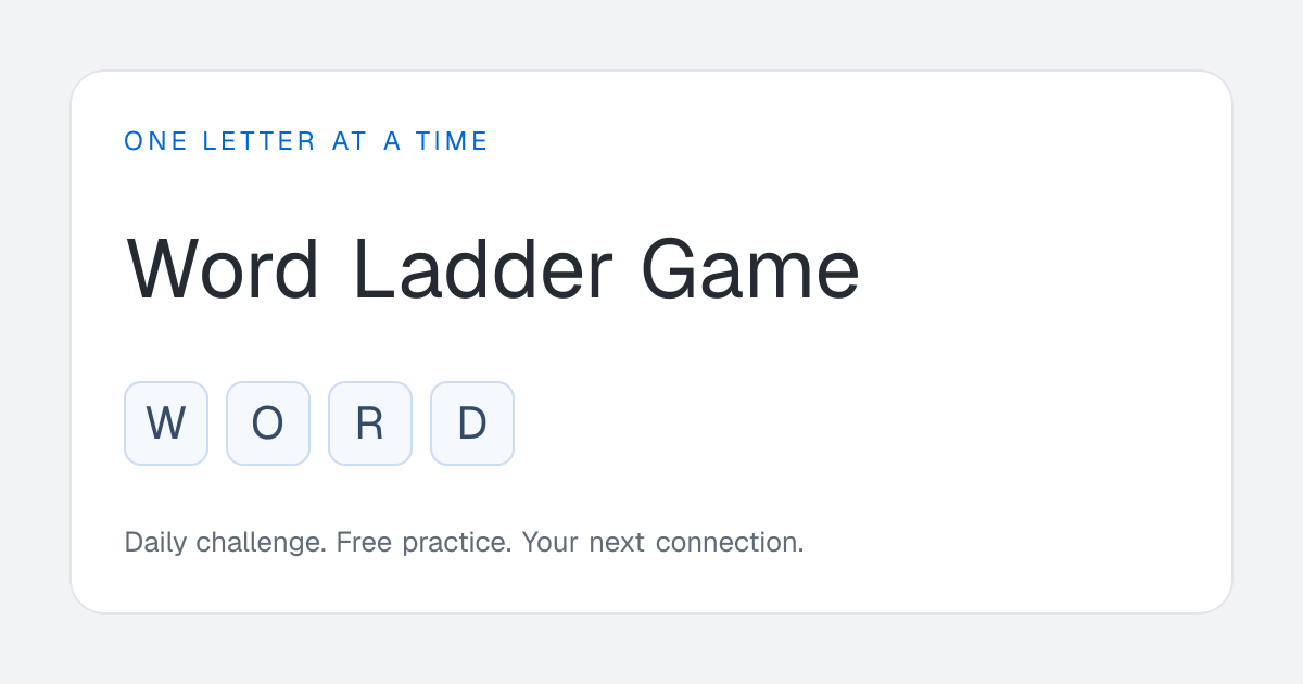 Word Ladder — Daily & Practice preview artwork