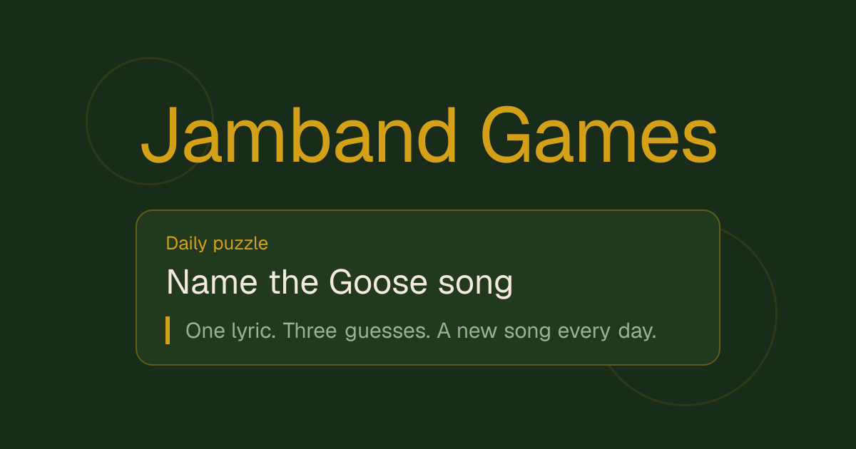 Jamband Games preview artwork