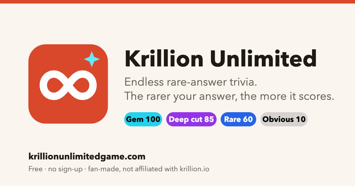 Krillion Unlimited preview artwork