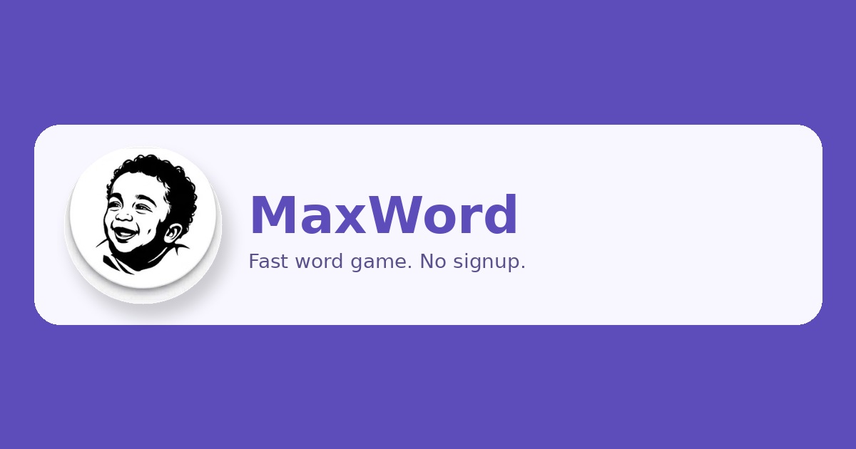 MaxWord preview artwork