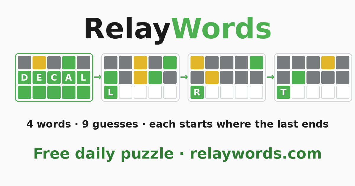 RelayWords preview artwork