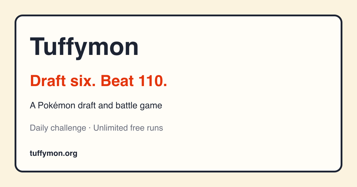 Tuffymon preview artwork