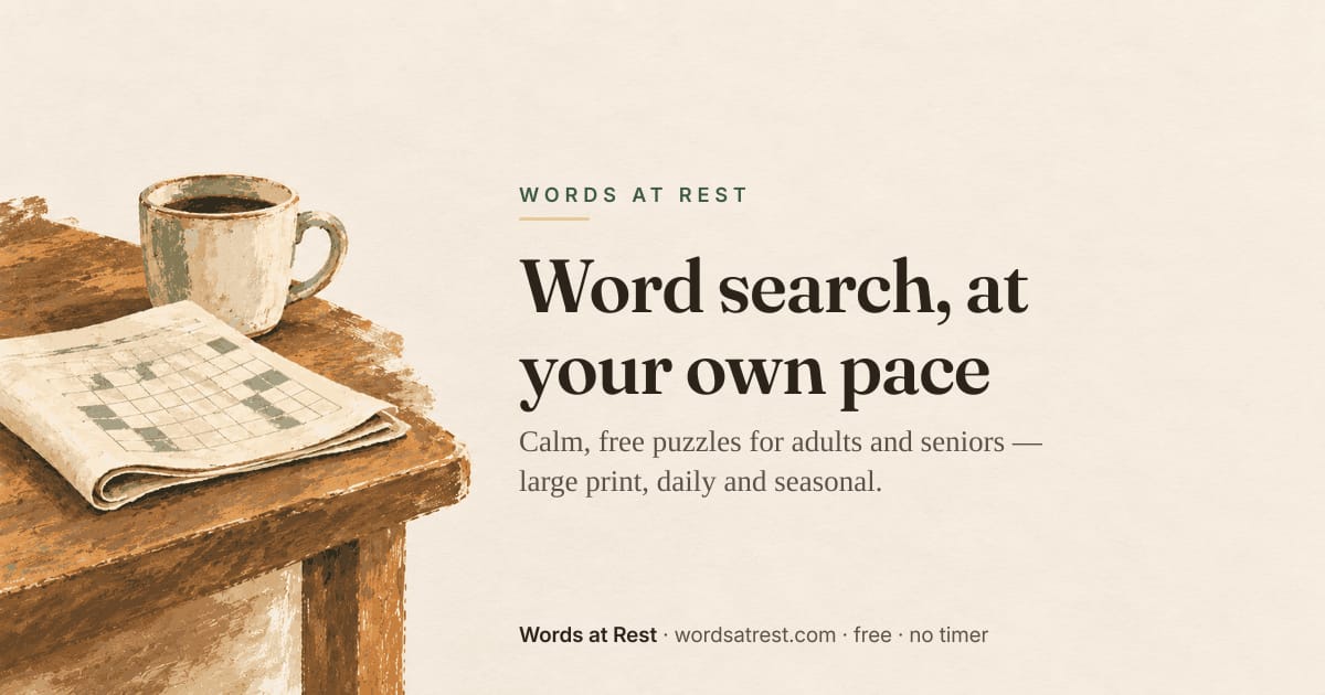 Words at Rest preview artwork